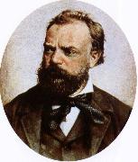 johannes brahms antonin dvorak the most famous czech composer of his time oil painting artist